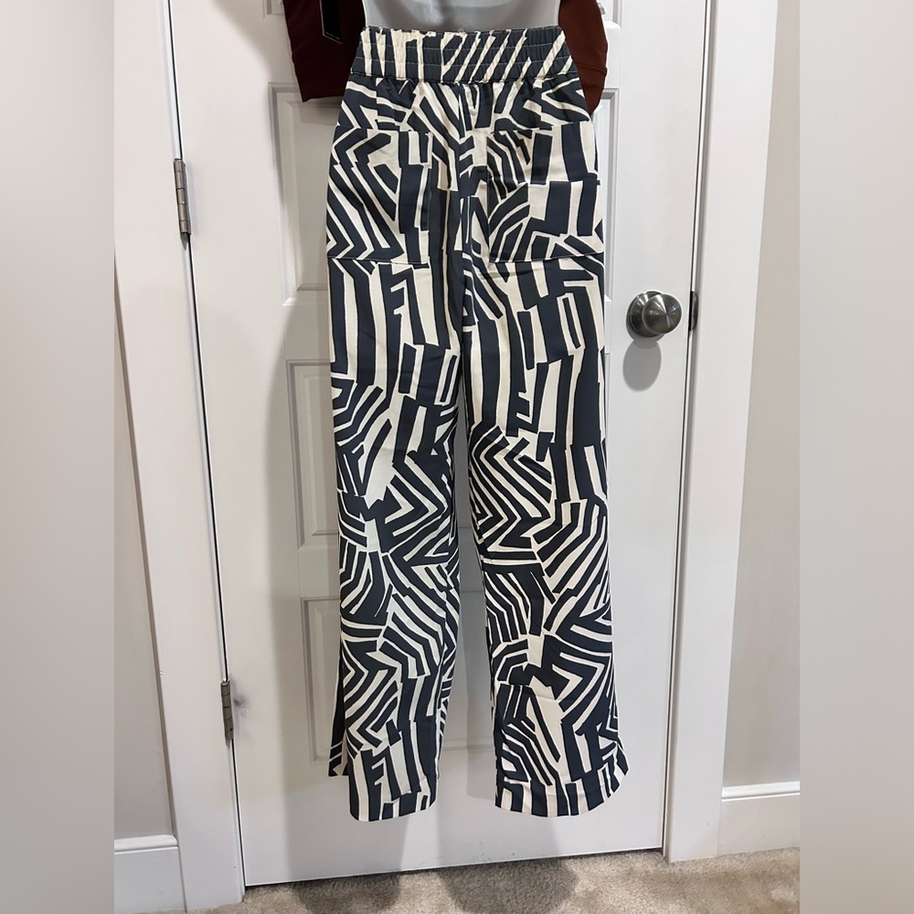 Loft Abstract Print Work Pants - image 4